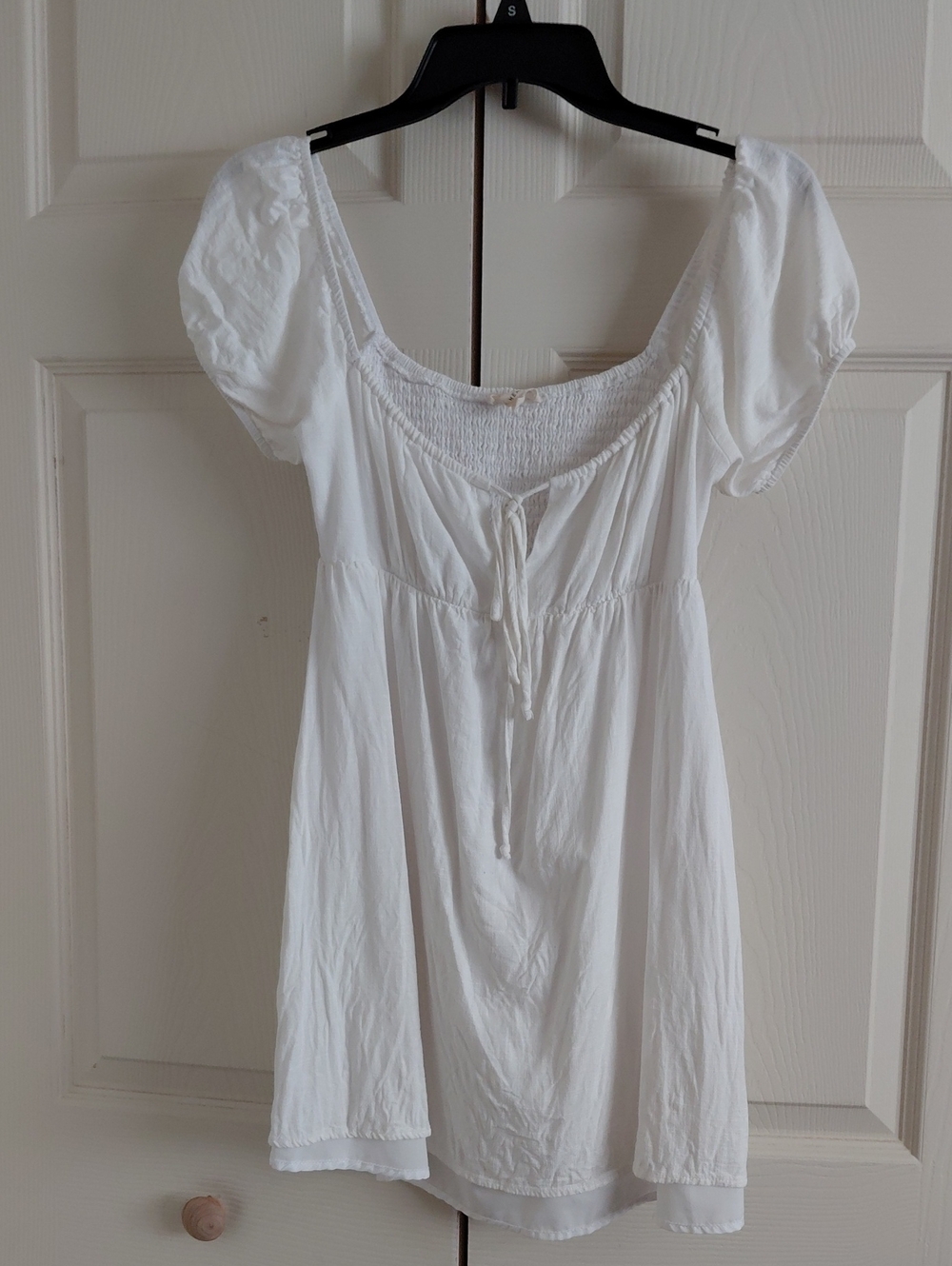La Hearts White Smocked Dress